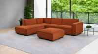 PRIMO CORNER SOFA CANAPE D'ANGLE + POUF