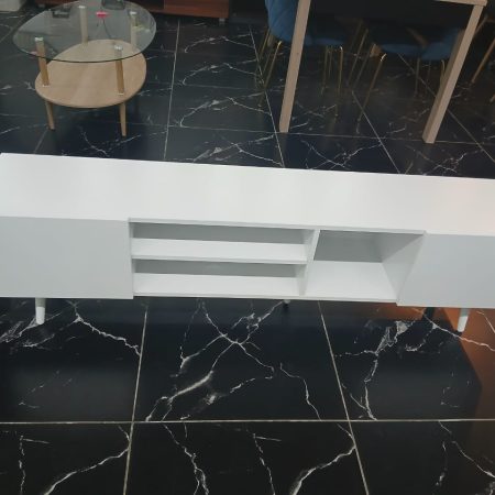 LIKY MEUBLE TV BLANC 160X30X45