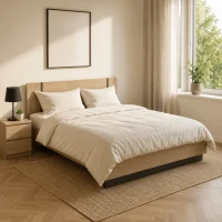 Lit Adulte Design « Watson » 140x190cm Naturel