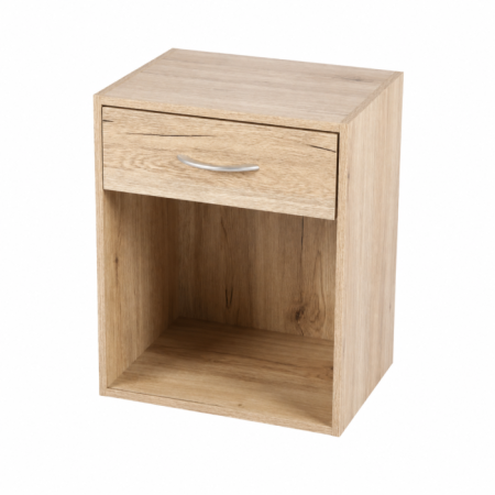 Table de chevet 1 tiroir « Pratik » 48cm chêne naturel