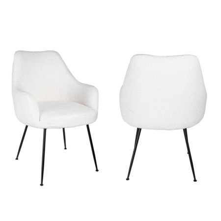Borja chaise Blanc & Noir