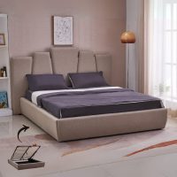 CHARLES lit 160 X 200 cm avec rangement sous le sommier relevable
