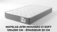 DG MOUSSE MATELAS 120 X 200 CM EP 20 CM - SUPER CONFORT ORTHOPEDIQUE MEDICALE
